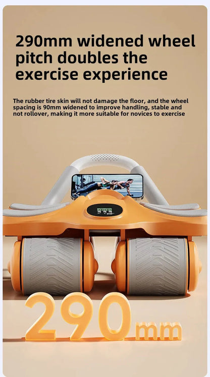 FitnessJunk™ Four-Wheel Ab Trainer