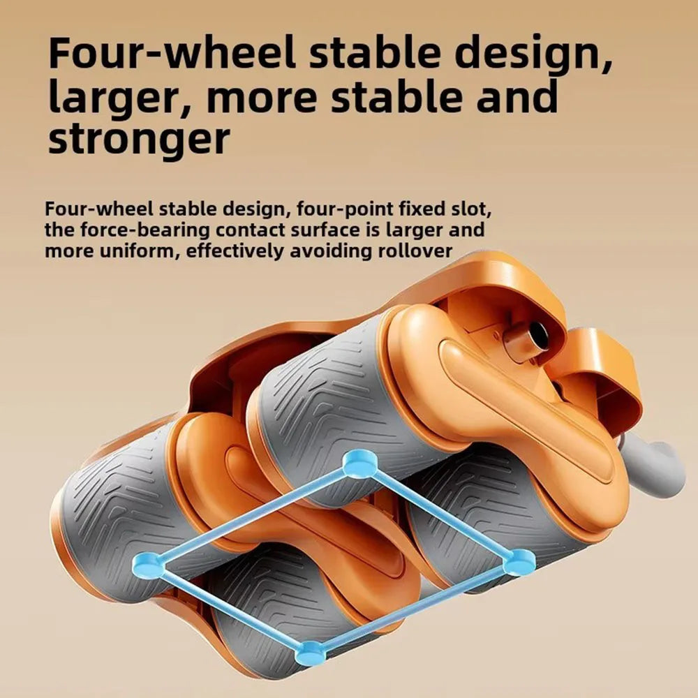 FitnessJunk™ Four-Wheel Ab Trainer