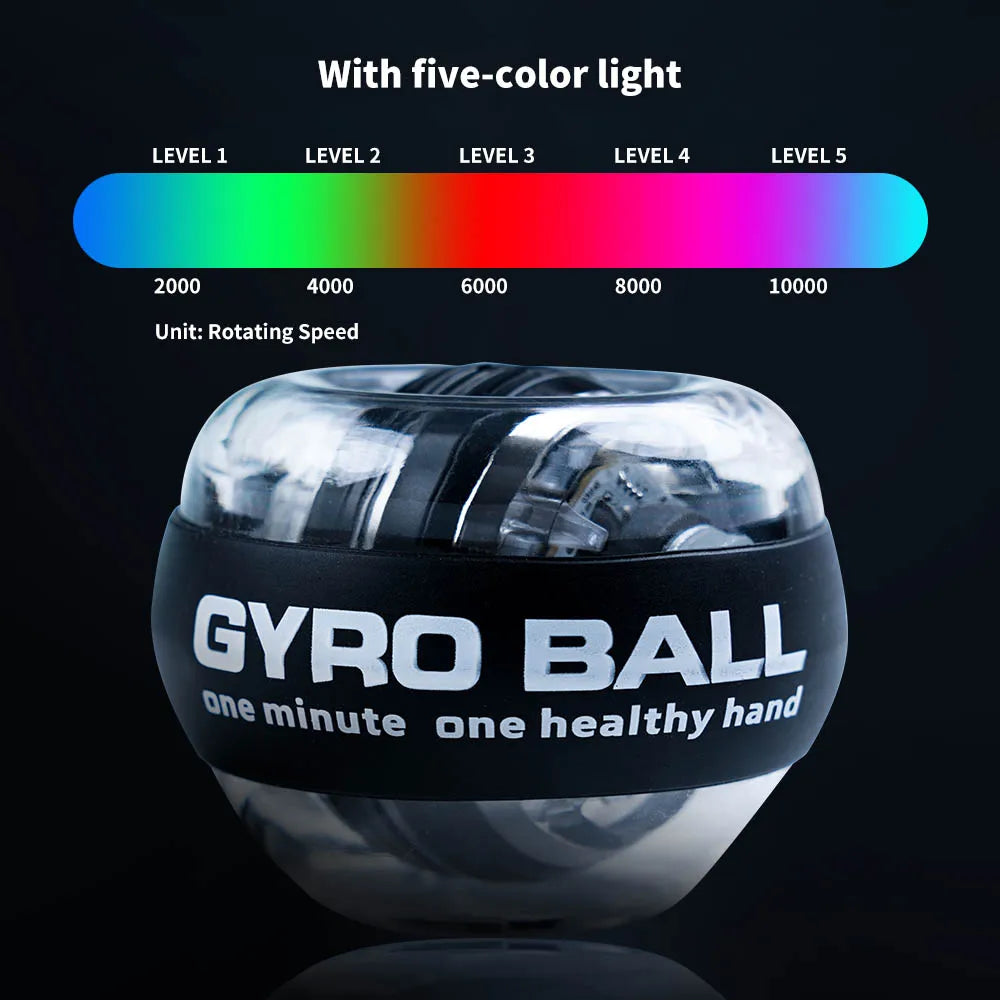 FitnessJunk™ LED Gyroscopic Ball