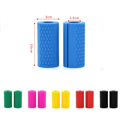 FitnessJunk™ 2PCS Silicone Dumbbell Barbell Grips