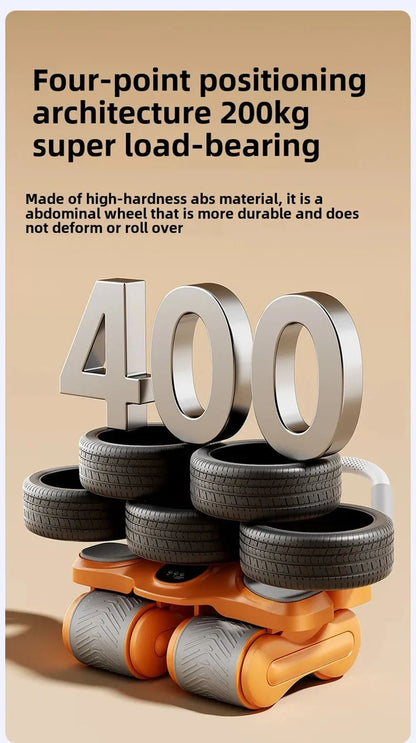 FitnessJunk™ Four-Wheel Ab Trainer