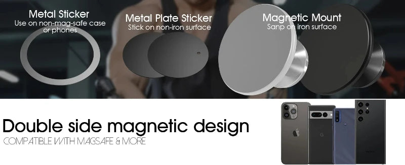 FitnessJunk™ Gym  Magnetic Phone Mount