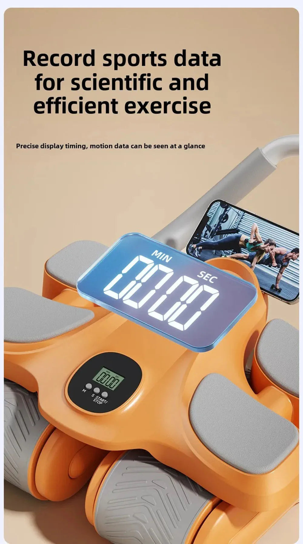 FitnessJunk™ Four-Wheel Ab Trainer