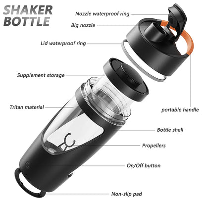 FitnessJunk™700ml USB Shaker Bottle