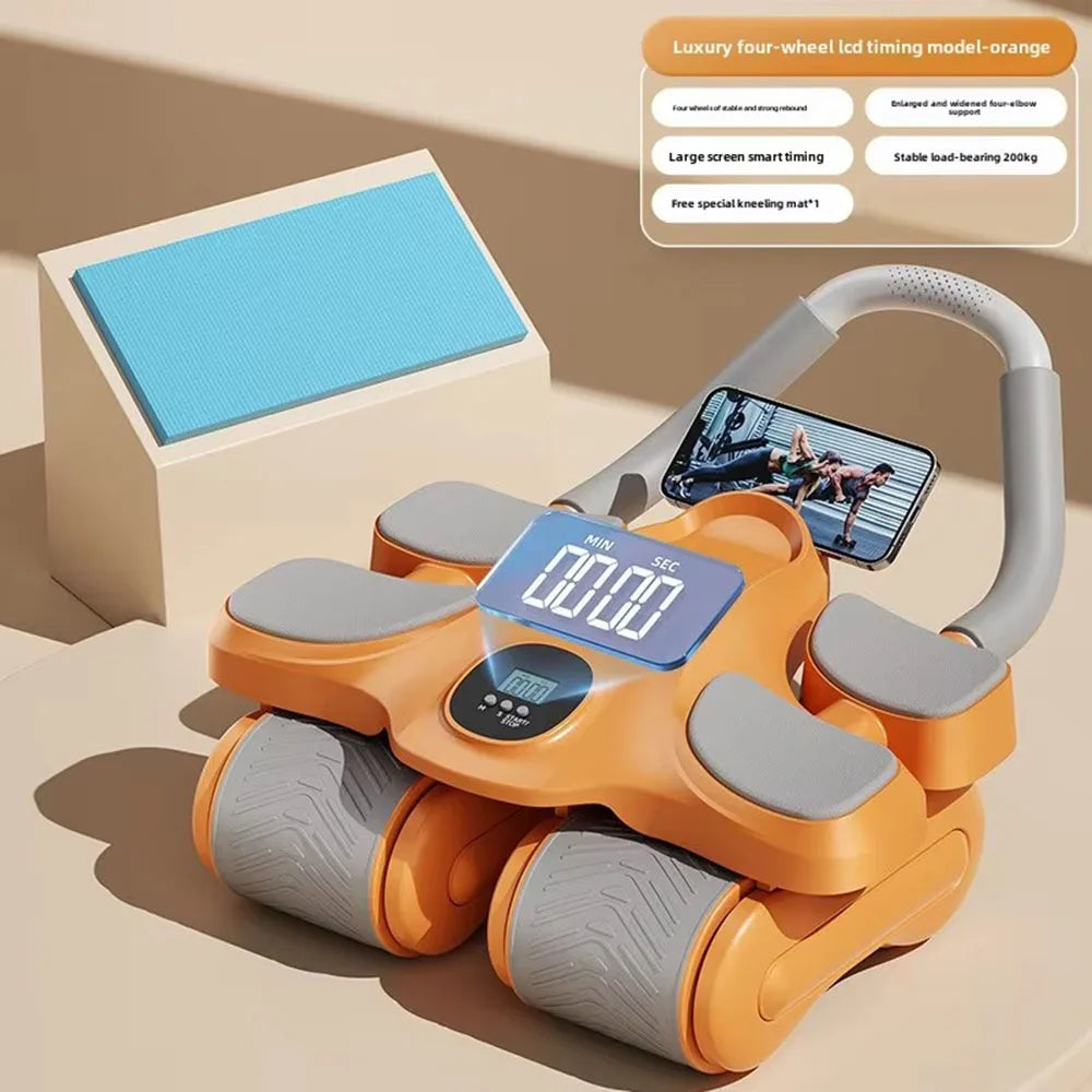 FitnessJunk™ Four-Wheel Ab Trainer